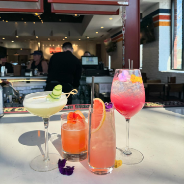 Various cocktails and drinks