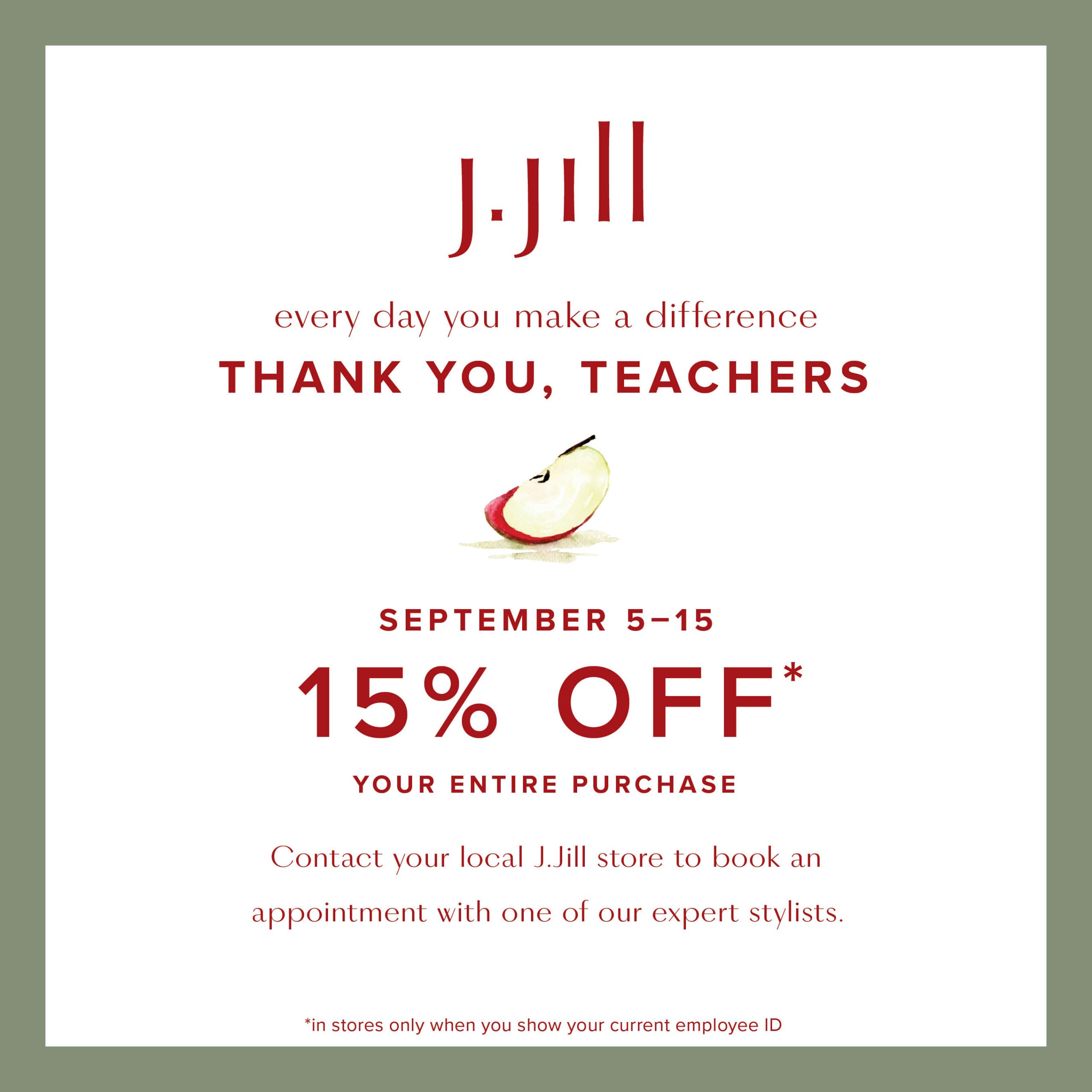 Teacher Appreciation at J. Jill icon