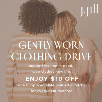 J. Jill Donate & Receive $10 Off icon