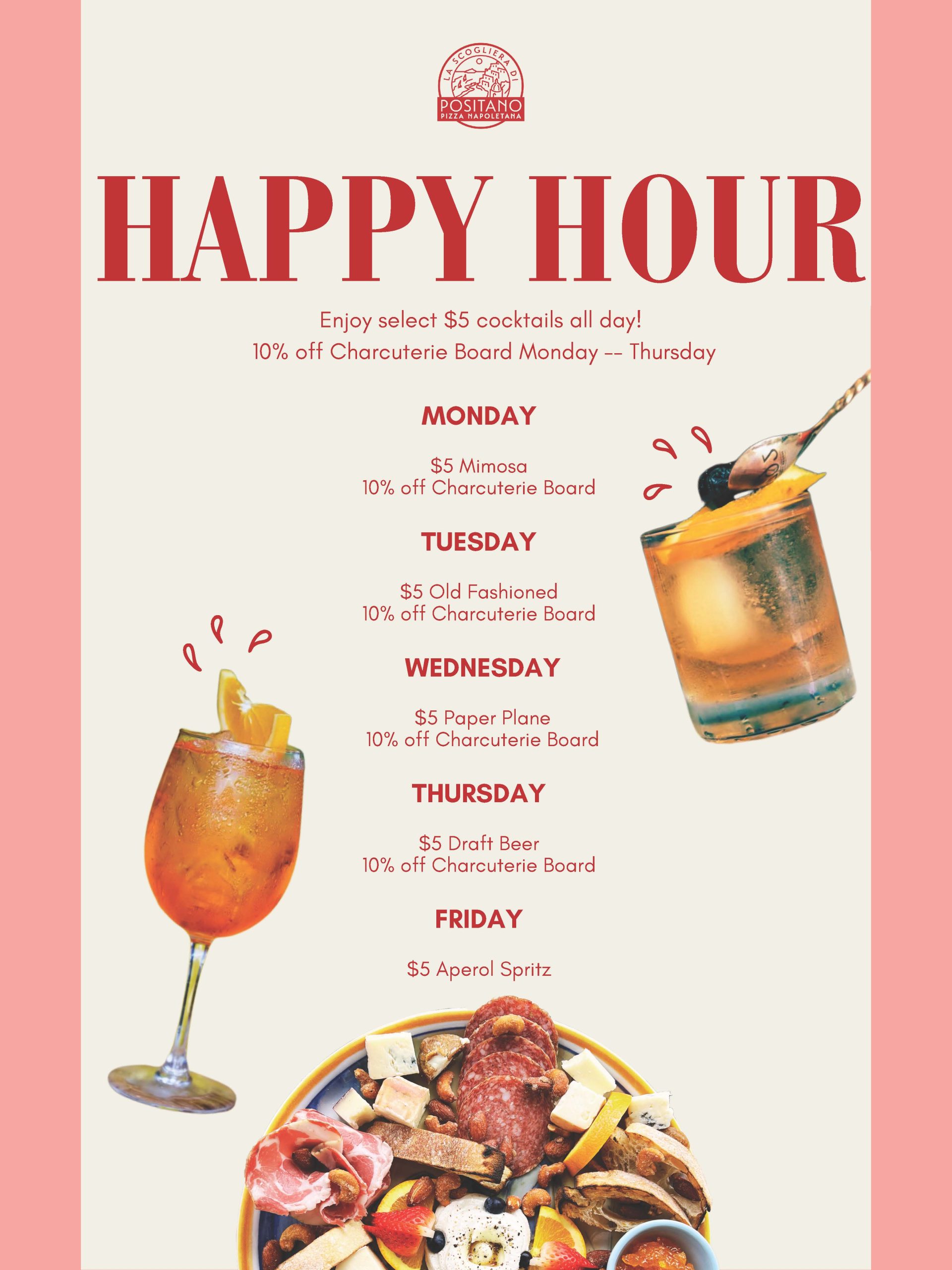 Happy Hour at Positano Pizza Napoletana icon