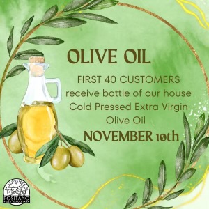 Join Us for a Special Olive Oil Giveaway at Positano Pizza icon