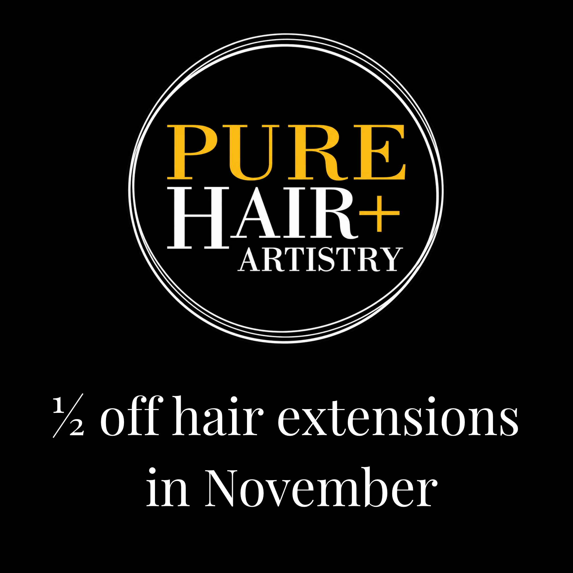 1/2 off hair extensions